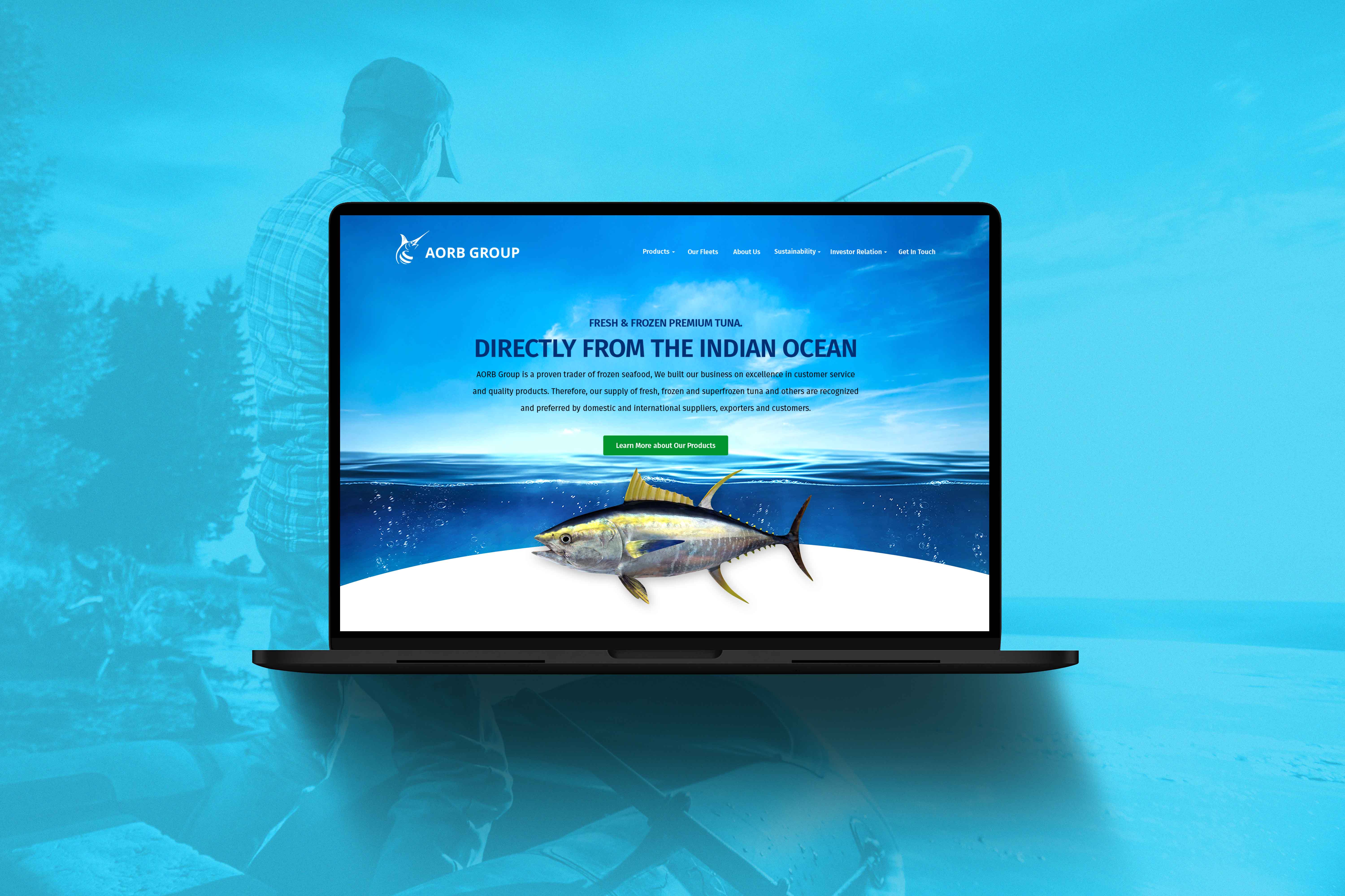 Tuna Fish Supplier Website Design Cover Image